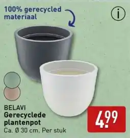 ALDI Gerecyclede plantenpot aanbieding