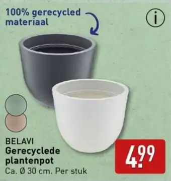 ALDI Gerecyclede plantenpot aanbieding