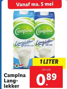 Lidl Campina Lang lekker aanbieding