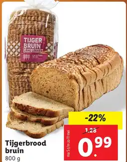 Lidl Tijgerbrood bruin aanbieding