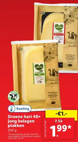 Lidl Groene hart 48+ jong belegen plakken aanbieding