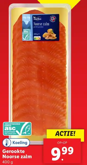 Lidl Gerookte Noorse zalm aanbieding