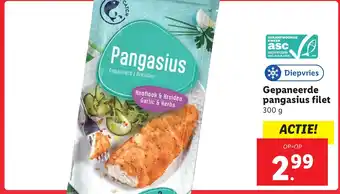 Lidl Gepaneerde pangasius filet aanbieding