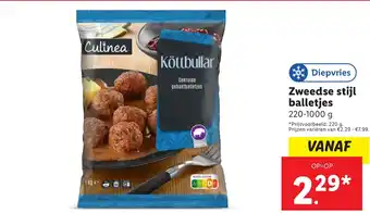 Lidl Zweedse stijl balletjes aanbieding