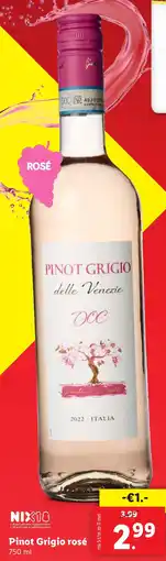 Lidl Pinot Grigio rosé aanbieding