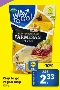 Lidl Way to go vegan rasp aanbieding