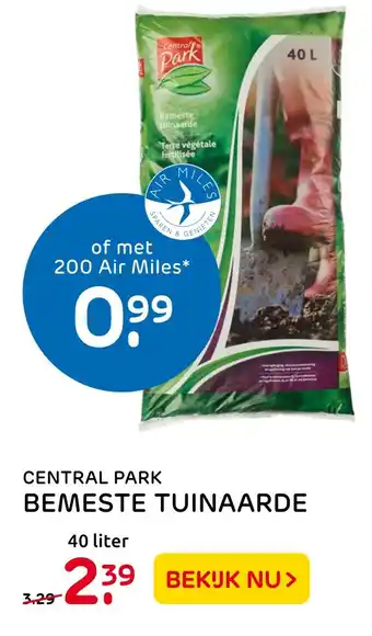 Praxis Central park bemeste tuinaarde 40 liter aanbieding