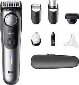 MediaMarkt BRAUN baardtrimmer BT 9520 Baardtrimmer Metallic grijs aanbieding