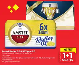 Lidl Amstel Radler 0.0 & Affligem 0.0 aanbieding