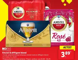 Lidl Amstel & Affligem blond aanbieding