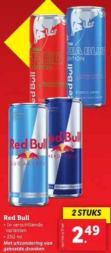Lidl Red Bull aanbieding
