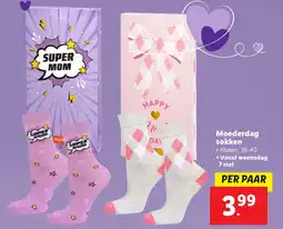 Lidl Moederdag sokken aanbieding