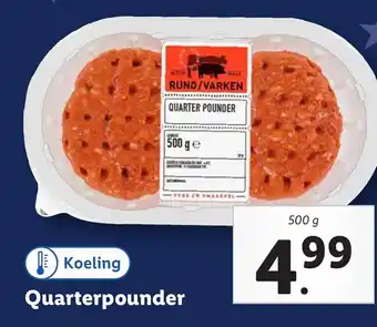 Lidl Quarterpounder aanbieding