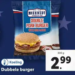 Lidl Dubbele burger aanbieding