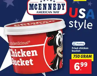 Lidl Fried chicken bucket aanbieding