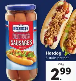 Lidl Hotdog aanbieding