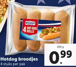 Lidl Hotdog broodjes aanbieding