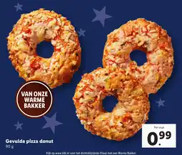 Lidl Gevulde pizza donut aanbieding