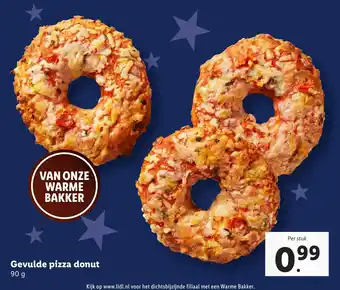 Lidl Gevulde pizza donut aanbieding