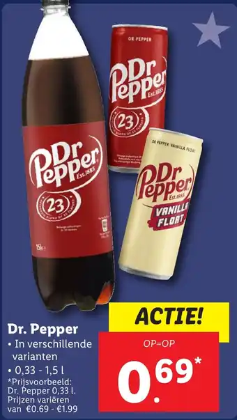 Lidl Dr. Pepper aanbieding