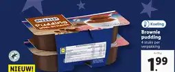 Lidl Brownie pudding aanbieding