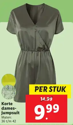 Lidl Korte dames jumpsuit aanbieding