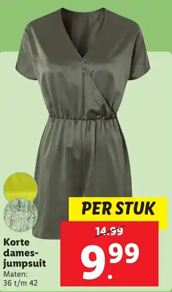 Lidl Korte dames jumpsuit aanbieding