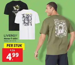 Lidl LIVERGY Heren-T-shirt aanbieding