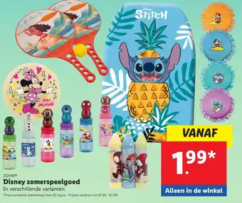 Lidl Disney zomerspeelgoed aanbieding