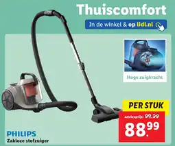 Lidl PHILIPS Zakloze stofzuiger aanbieding