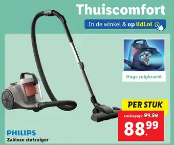 Lidl PHILIPS Zakloze stofzuiger aanbieding