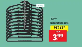 Lidl Kledinghangers aanbieding