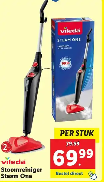 Lidl Stoomreiniger Steam One aanbieding