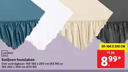Lidl Satijnen hoeslaken aanbieding