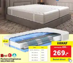 Lidl Pocketveringmatras GELSTAR XXL aanbieding