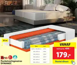 Lidl Pocketveringmatras DYNAMIC aanbieding