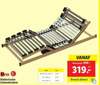 Lidl Elektrische lattenbodem aanbieding