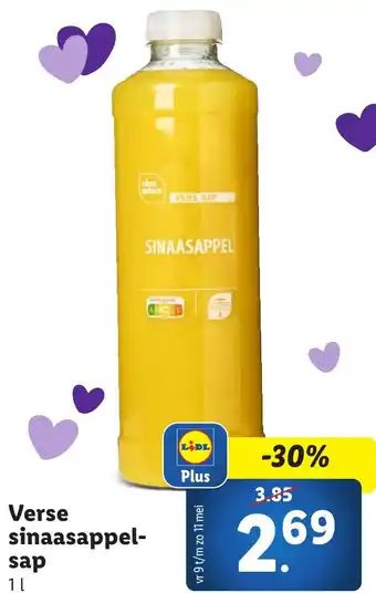 Lidl Verse sinaasappel sap aanbieding
