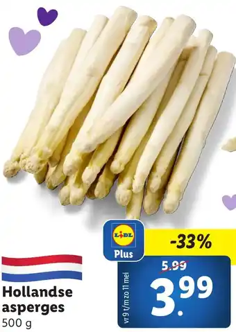 Lidl Hollandse asperges aanbieding