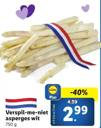 Lidl Verspil me niet asperges wit aanbieding