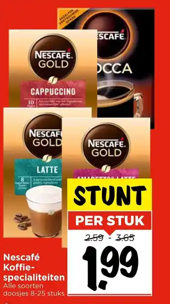 Vomar Voordeelmarkt Nescafé Koffie specialiteiten aanbieding
