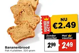 Vomar Voordeelmarkt Bananenbrood aanbieding