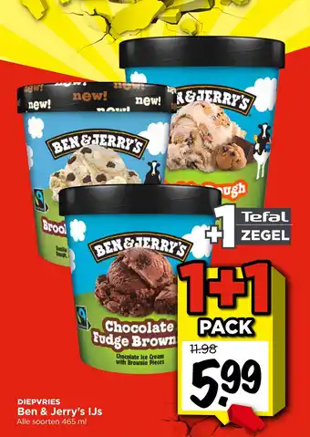 Vomar Voordeelmarkt Diepvries Ben & Jerry's IJs aanbieding