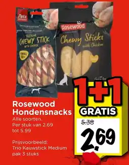 Vomar Voordeelmarkt Rosewood Hondensnacks aanbieding