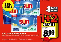Vomar Voordeelmarkt Sun Vaatwastabletten aanbieding