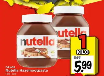 Vomar Voordeelmarkt Nutella Hazelnootpasta aanbieding