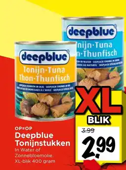 Vomar Voordeelmarkt Deepblue Tonijnstukken aanbieding