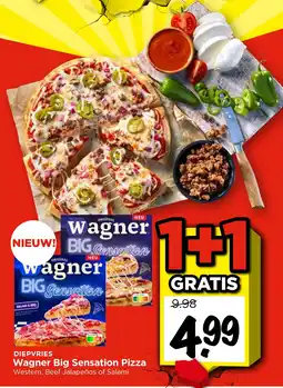 Vomar Voordeelmarkt Wagner Big Sensation Pizza aanbieding