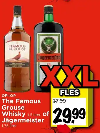 Vomar Voordeelmarkt The Famous Grouse Whisky of Jägermeister aanbieding