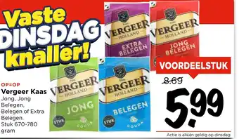Vomar Voordeelmarkt Vergeer Kaas aanbieding